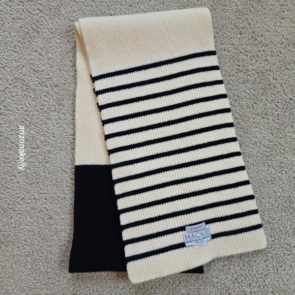 Mackie Accessories - NWOT Mackie Wool Scarf Ribbed Striped Scotland